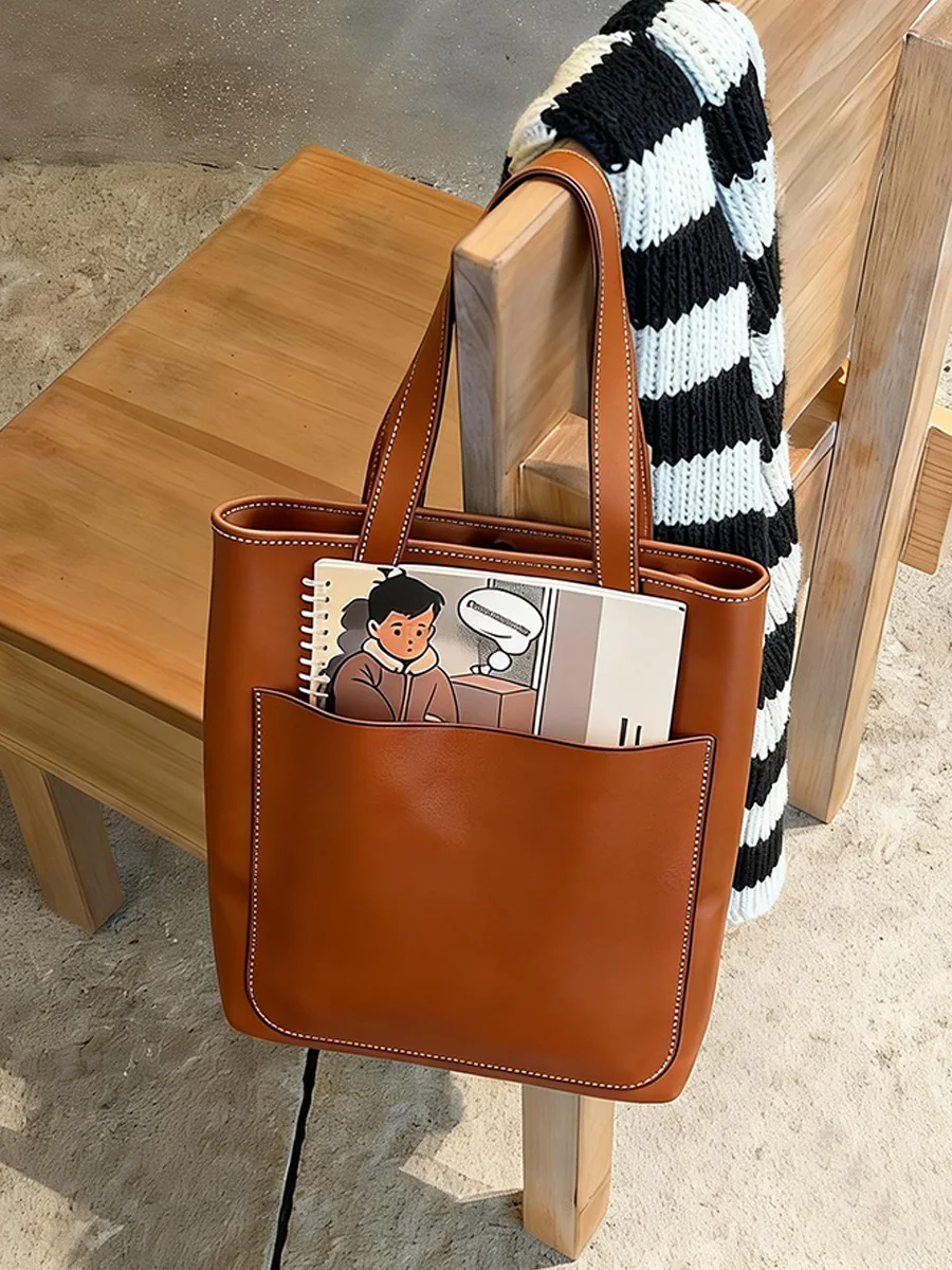 Brown Retro Work Bag Ladies 2026 New High-End Lightweight Shoulder Tote Bag Soft Square Shape Zipper Closure Casual Style
Brown Retro Work Bag Ladies 2026 New High-End Lightweight Shoulder Tote Bag Soft Square Shape Zipper Closure Casual Style