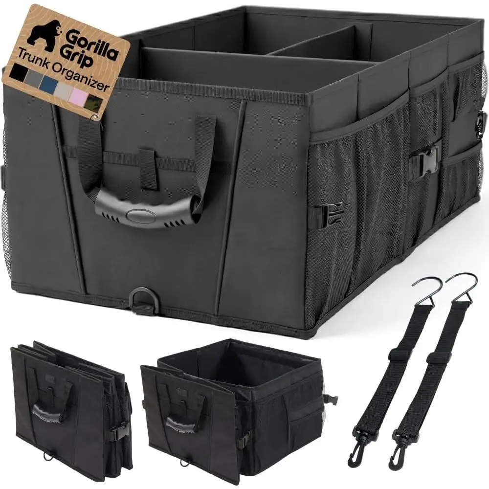 Trunk Organizer for SUV and Cars, Large Capacity Collapsible Car Trunk Storage Organizer, Heavy Duty Car Accessories, Gifts for
Trunk Organizer for SUV and Cars, Large Capacity Collapsible Car Trunk Storage Organizer, Heavy Duty Car Accessories, Gifts for