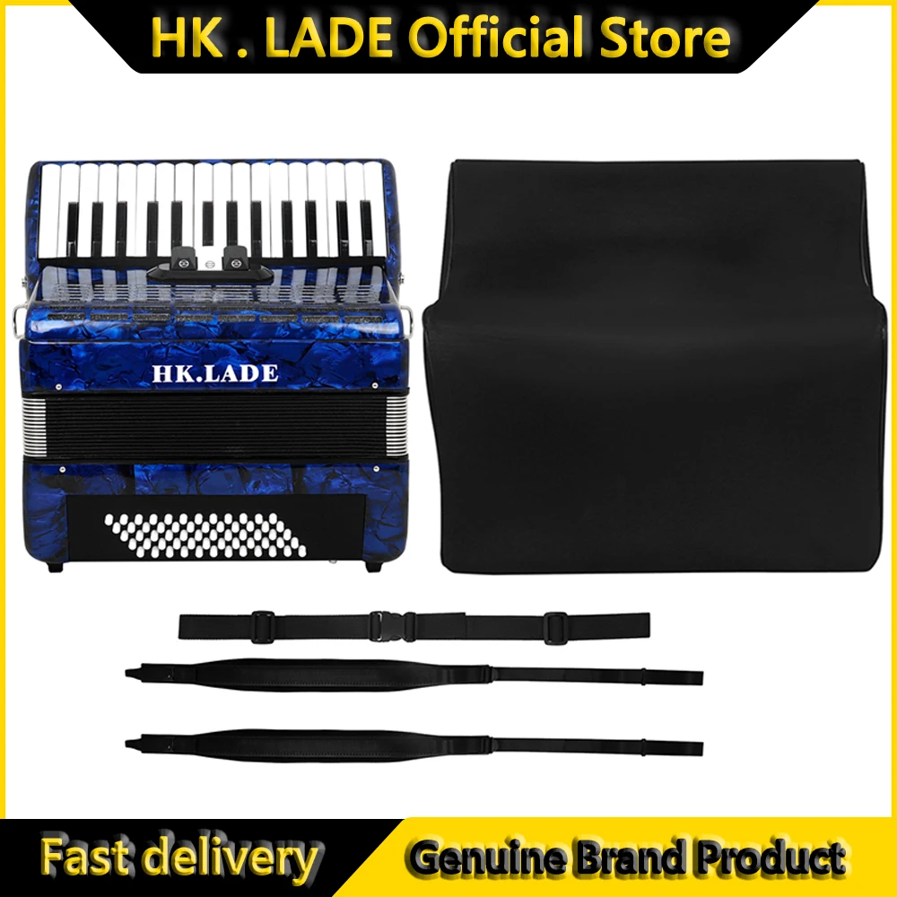 HK.LADE Accordion 30 Keys 60 Bass Accordion with Strap Bag Professional Keyboard Instrument for Grading Performance/Teaching
HK.LADE Accordion 30 Keys 60 Bass Accordion with Strap Bag Professional Keyboard Instrument for Grading Performance/Teaching