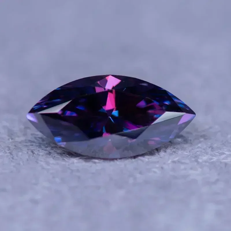 Лучший муассанит, огранка маркизы, императорский фиолетовый цвет, лабораторный драгоценный камень для подвесок, материалы для изготовления ювелирных изделий с сертификатом
Лучший муассанит, огранка маркизы, императорский фиолетовый цвет, лабораторный драгоценный камень для подвесок, материалы для изготовления ювелирных изделий с сертификатом