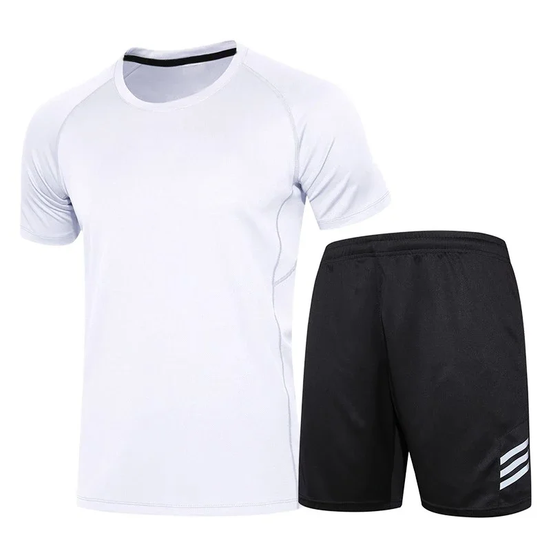 Men's sports suit, summer round neck, short sleeves, shorts, quick-drying clothes, gym running, morning run
Men's sports suit, summer round neck, short sleeves, shorts, quick-drying clothes, gym running, morning run