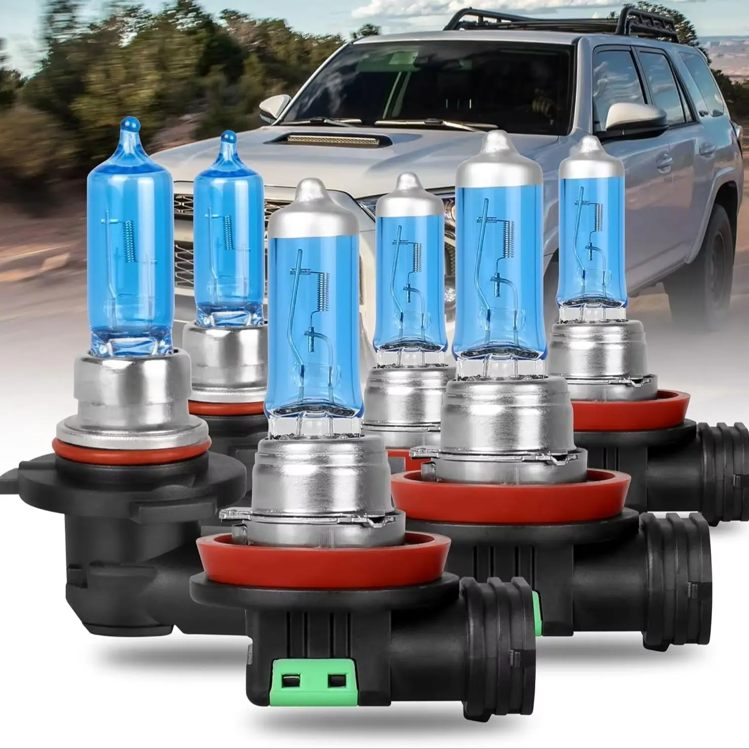 6 шт. авто лампы для TOYOTA 4RUNNER (2003-2020) галогенные фары, комбинированный комплект противотуманных фар дальнего и ближнего света + 300% яркость 6000K
6 шт. авто лампы для TOYOTA 4RUNNER (2003-2020) галогенные фары, комбинированный комплект противотуманных фар дальнего и ближнего света + 300% яркость 6000K