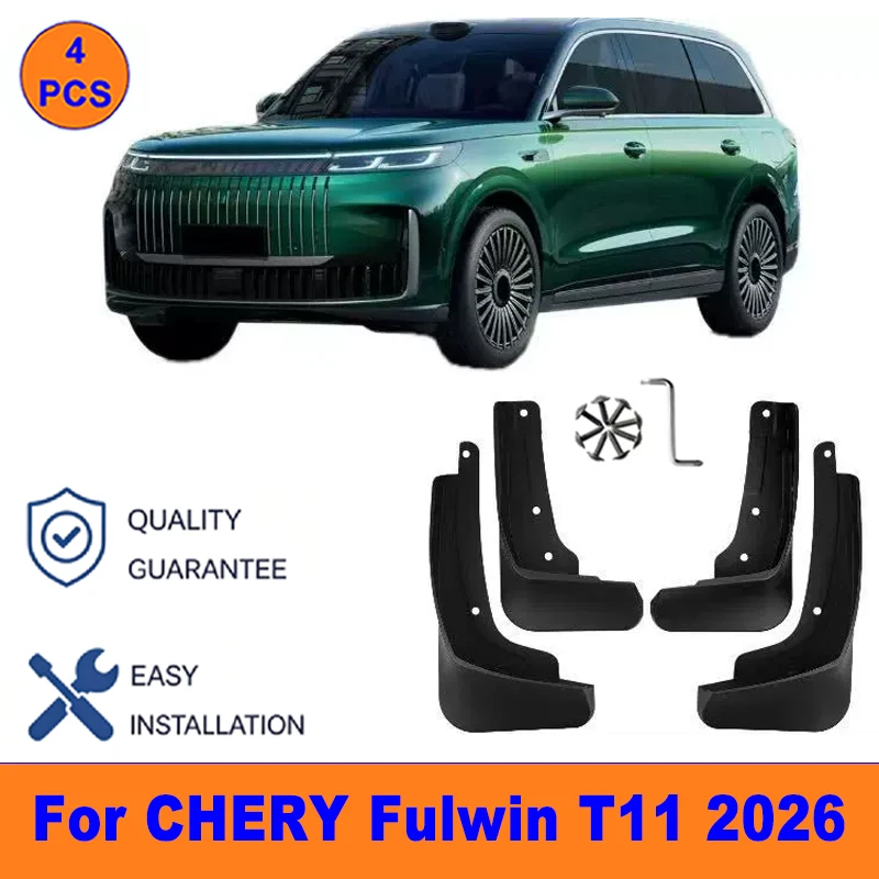 4Pcs Mud Flaps For CHERY Fulwin T11 2026 - Splash Guards Front & Rear Wheel Fender Mudguards Car Exterior Protection Accessories
4Pcs Mud Flaps For CHERY Fulwin T11 2026 - Splash Guards Front & Rear Wheel Fender Mudguards Car Exterior Protection Accessories