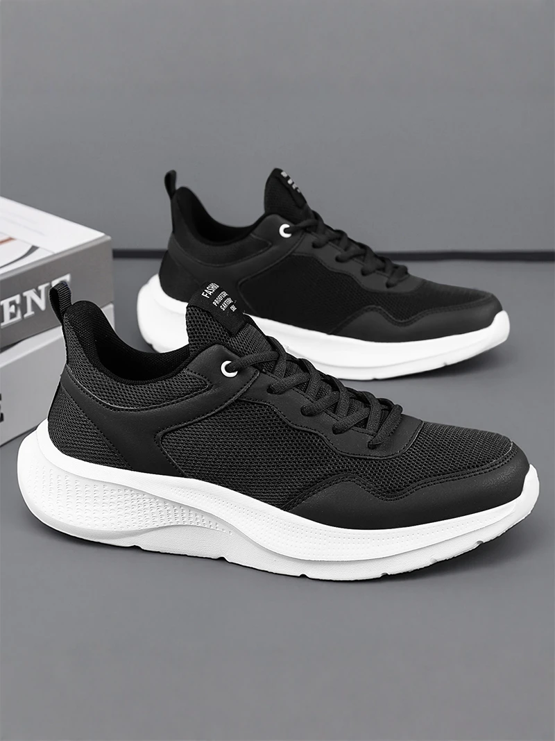 Men's Summer Breathable Mesh Running Shoes Lightweight Casual Black Work Shoes Anti-slip Deodorant Soft Bottom Trendy Sneakers
Men's Summer Breathable Mesh Running Shoes Lightweight Casual Black Work Shoes Anti-slip Deodorant Soft Bottom Trendy Sneakers