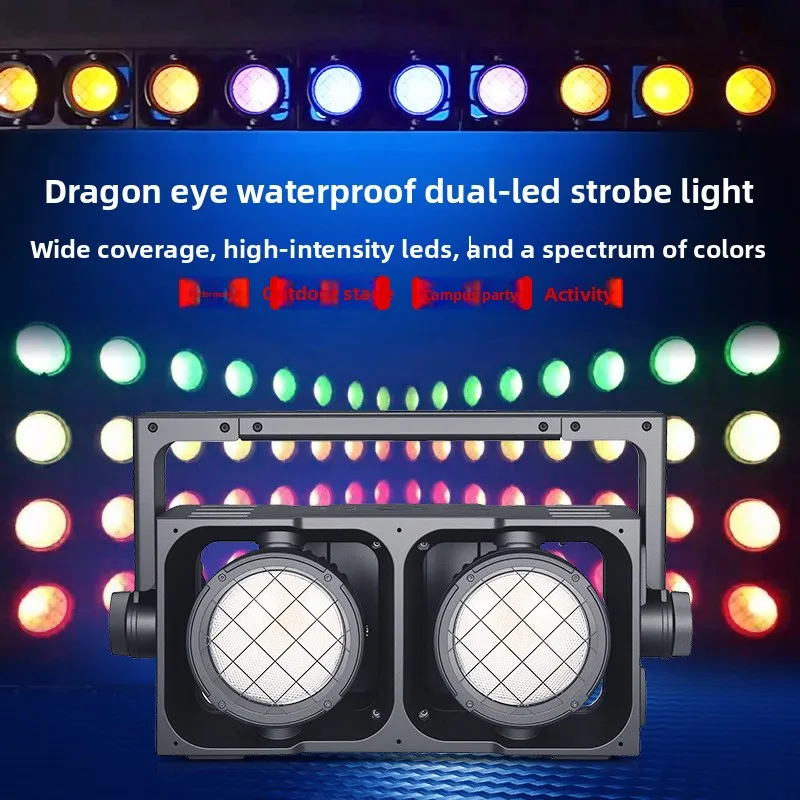 Dragon's eye waterproof two-eye flash light two-eye audience bar wedding performance ktv flash stage light
Dragon's eye waterproof two-eye flash light two-eye audience bar wedding performance ktv flash stage light