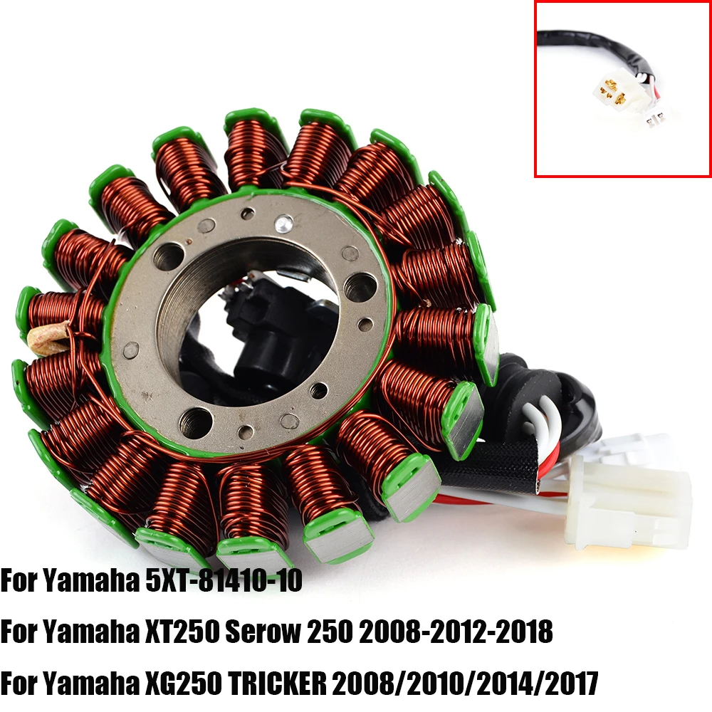 5XT-81410-10 Stator Coil For Yamaha XT250 Serow 250 2008-2012-2018 XG250 TRICKER 2008/2010/2014/2017
5XT-81410-10 Stator Coil For Yamaha XT250 Serow 250 2008-2012-2018 XG250 TRICKER 2008/2010/2014/2017