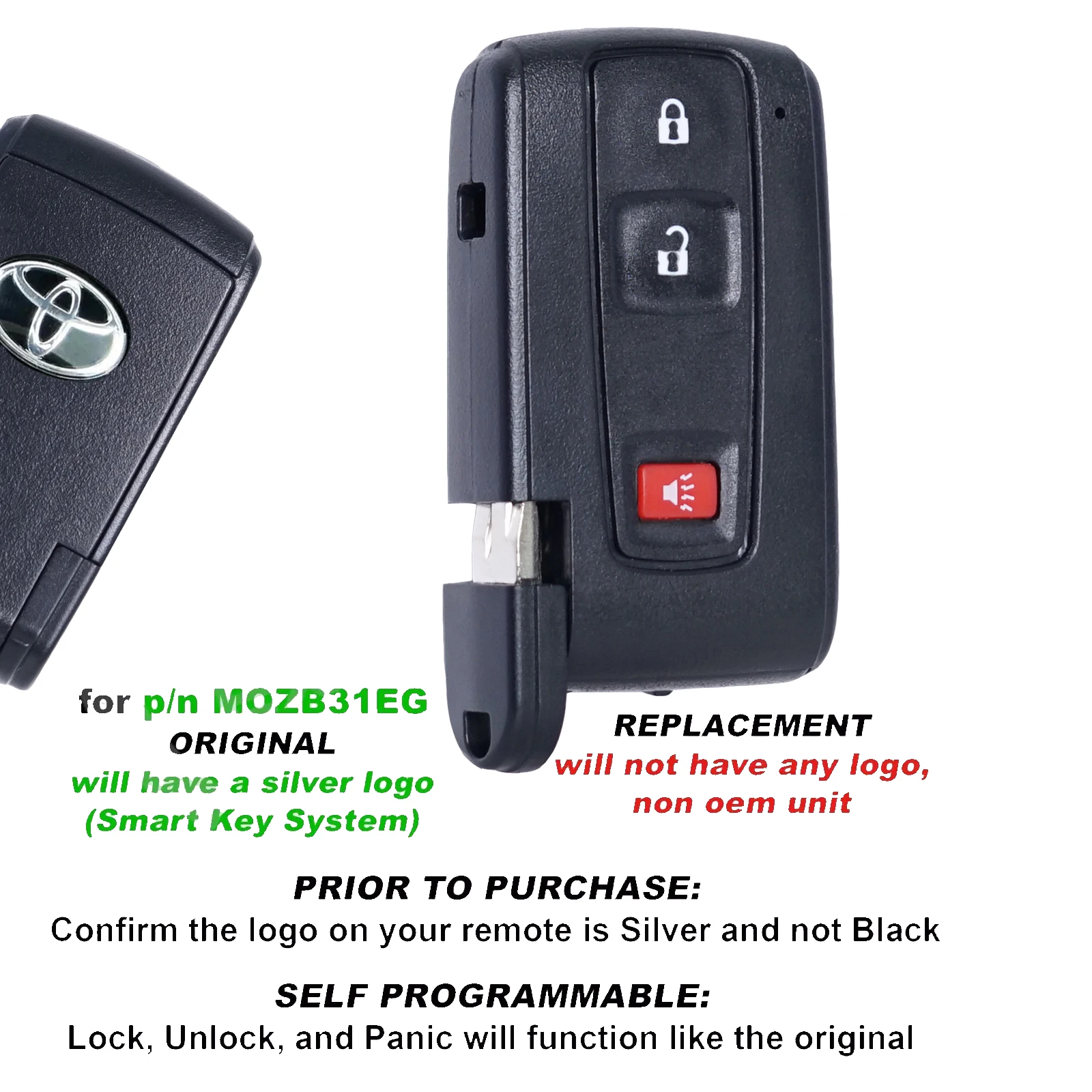 3 Buttons Remote Control Car Key For Toyota Prius 2004 2005 2006 2007 2008 2009 ASK 312Mhz M0ZB31EG / MOZB31EG 2584A-B31EG
3 Buttons Remote Control Car Key For Toyota Prius 2004 2005 2006 2007 2008 2009 ASK 312Mhz M0ZB31EG / MOZB31EG 2584A-B31EG