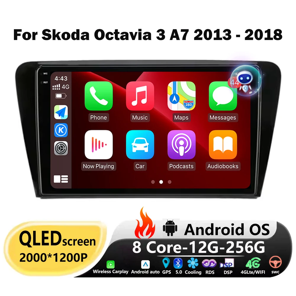 10'' Car Radio Multimedia Player Navigation GPS For Volkswagen Skoda Octavia 3 A7 2013-2018 Android 16 Auto Carplay BT Head Unit
10'' Car Radio Multimedia Player Navigation GPS For Volkswagen Skoda Octavia 3 A7 2013-2018 Android 16 Auto Carplay BT Head Unit