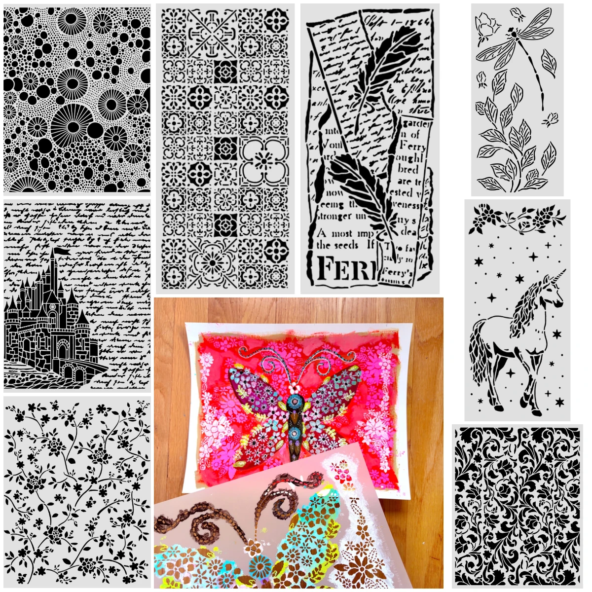 New Letter And Feathers Rings Decor DIY Layering Stencils Graphics Painting Scrapbooking Stamp Ornament Album Embossed Template
New Letter And Feathers Rings Decor DIY Layering Stencils Graphics Painting Scrapbooking Stamp Ornament Album Embossed Template