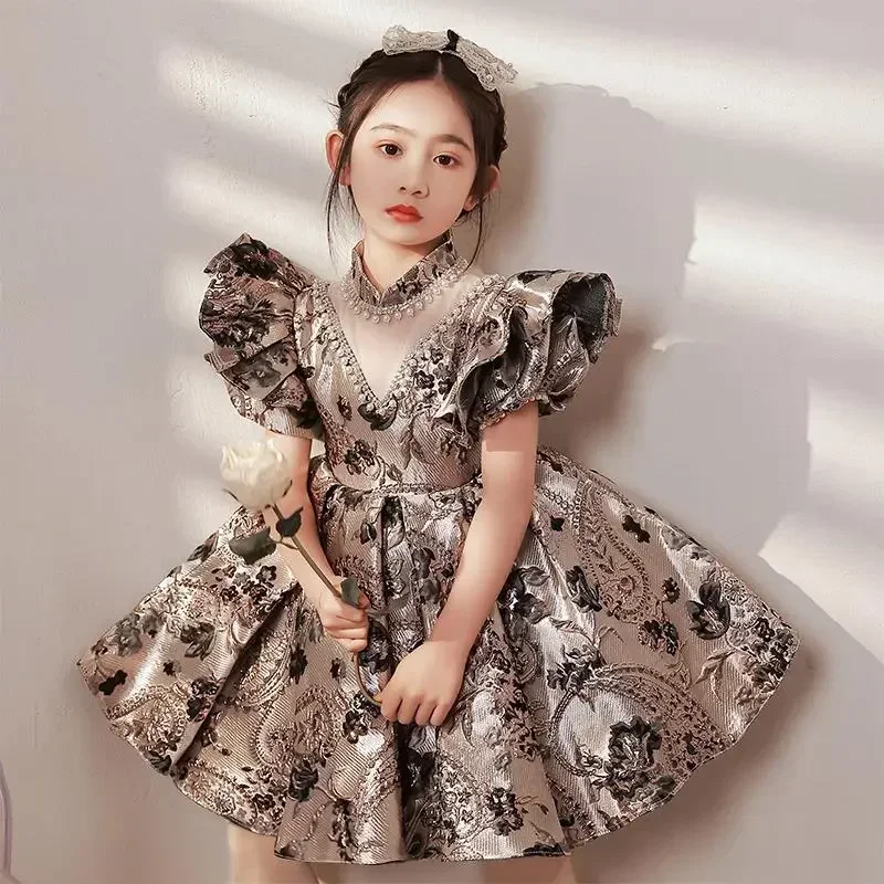 Kids Flower Girl Dresses Turkish Ball Gowns Vintage Spanish Children Birthday Party Dress for Easter Eid Birthday Party New
Kids Flower Girl Dresses Turkish Ball Gowns Vintage Spanish Children Birthday Party Dress for Easter Eid Birthday Party New