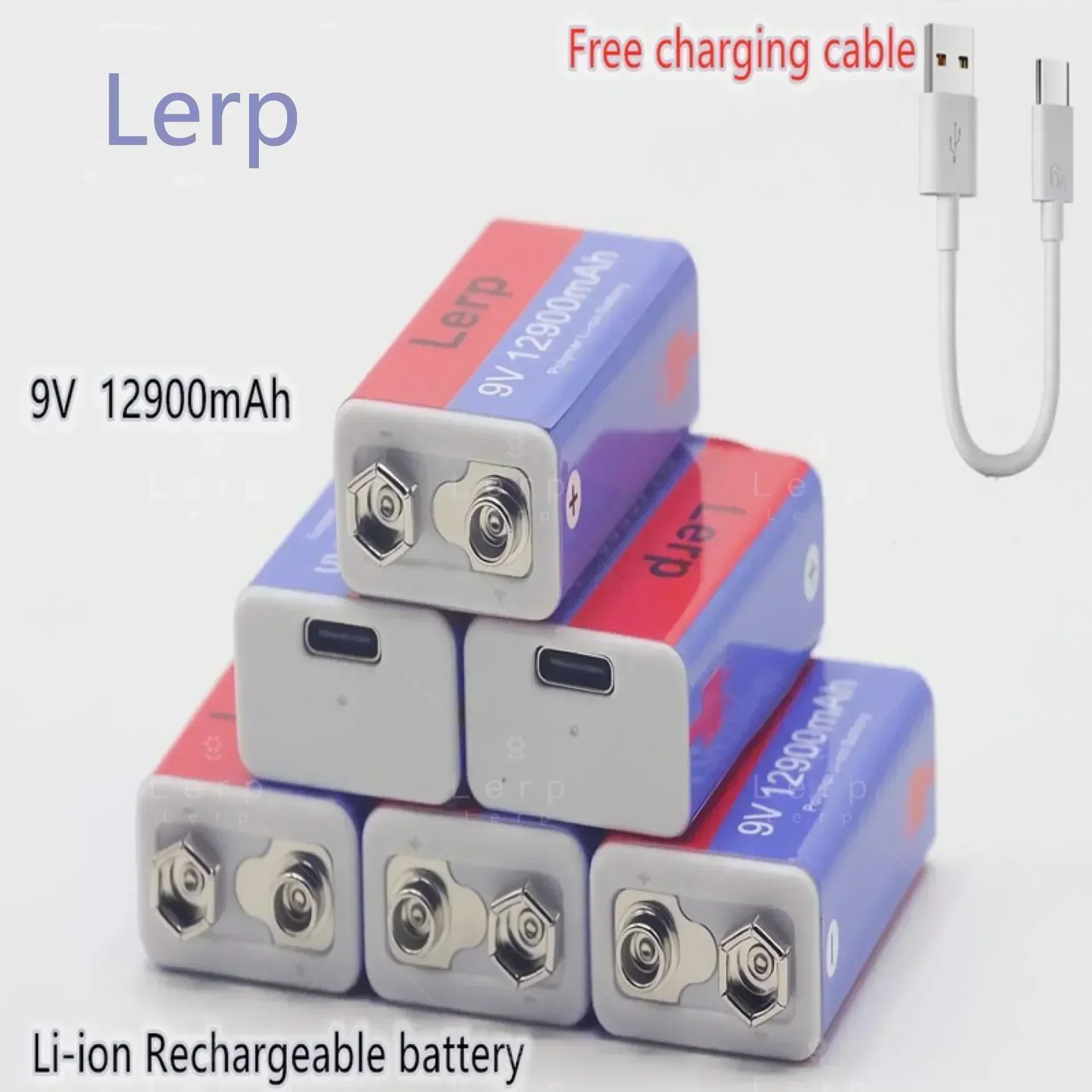 Quality - Assured 9V 12900mAh Rechargeable Lithium - Ion Battery - Compatible with Toys and Micro USB Gadgets
Quality - Assured 9V 12900mAh Rechargeable Lithium - Ion Battery - Compatible with Toys and Micro USB Gadgets