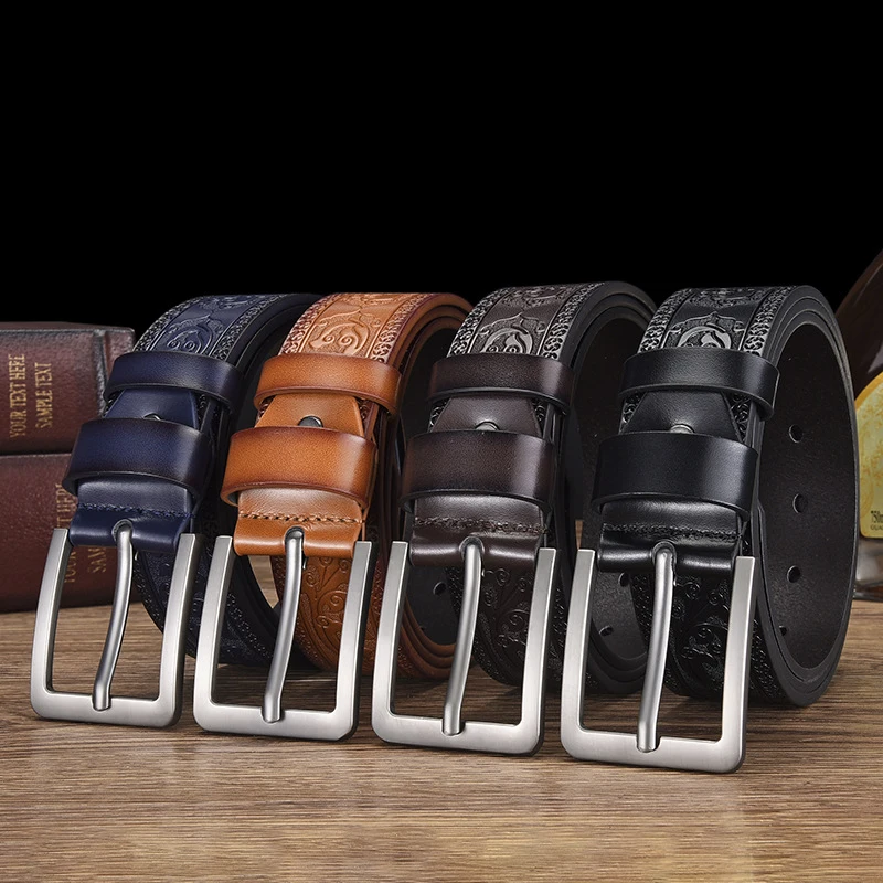 Vintage Printed Men's Belt,1.41inWide pin buckle belt,Durable PU Leather Material,Suitable for jeans、Business and Everyday Scena
Vintage Printed Men's Belt,1.41inWide pin buckle belt,Durable PU Leather Material,Suitable for jeans、Business and Everyday Scena