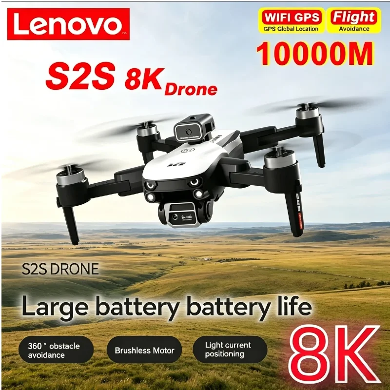 Складной GPS-дрон Lenovo S2S с двойной камерой 8K HD, всенаправленным обходом препятствий и бесщеточным двигателем
Складной GPS-дрон Lenovo S2S с двойной камерой 8K HD, всенаправленным обходом препятствий и бесщеточным двигателем
