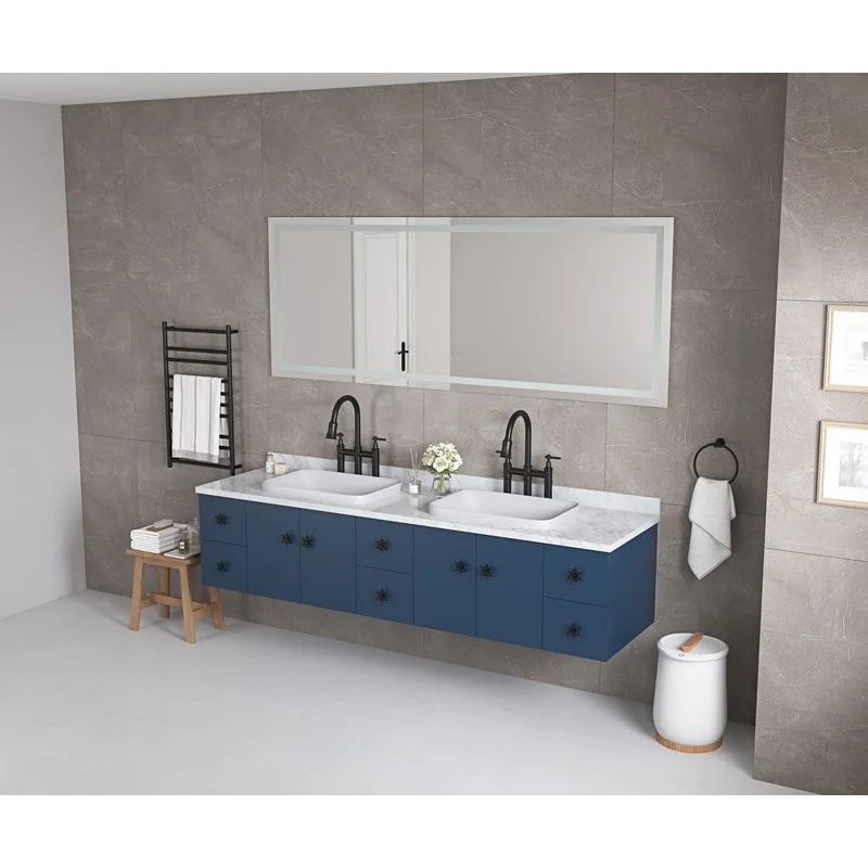 72" x 32" LED Wall-Mounted Bathroom Mirror with Front and Backlight, Anti-Fog, Memory Settings, 3 Color Temperatures, Stepless Dimming
72" x 32" LED Wall-Mounted Bathroom Mirror with Front and Backlight, Anti-Fog, Memory Settings, 3 Color Temperatures, Stepless Dimming