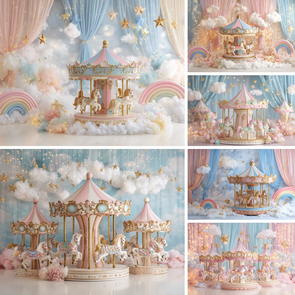 Photography Background Pink Carousel Decor Princess Girl Birthday Party Backdrop Gift Glitter Stars Studio Photozone
Photography Background Pink Carousel Decor Princess Girl Birthday Party Backdrop Gift Glitter Stars Studio Photozone