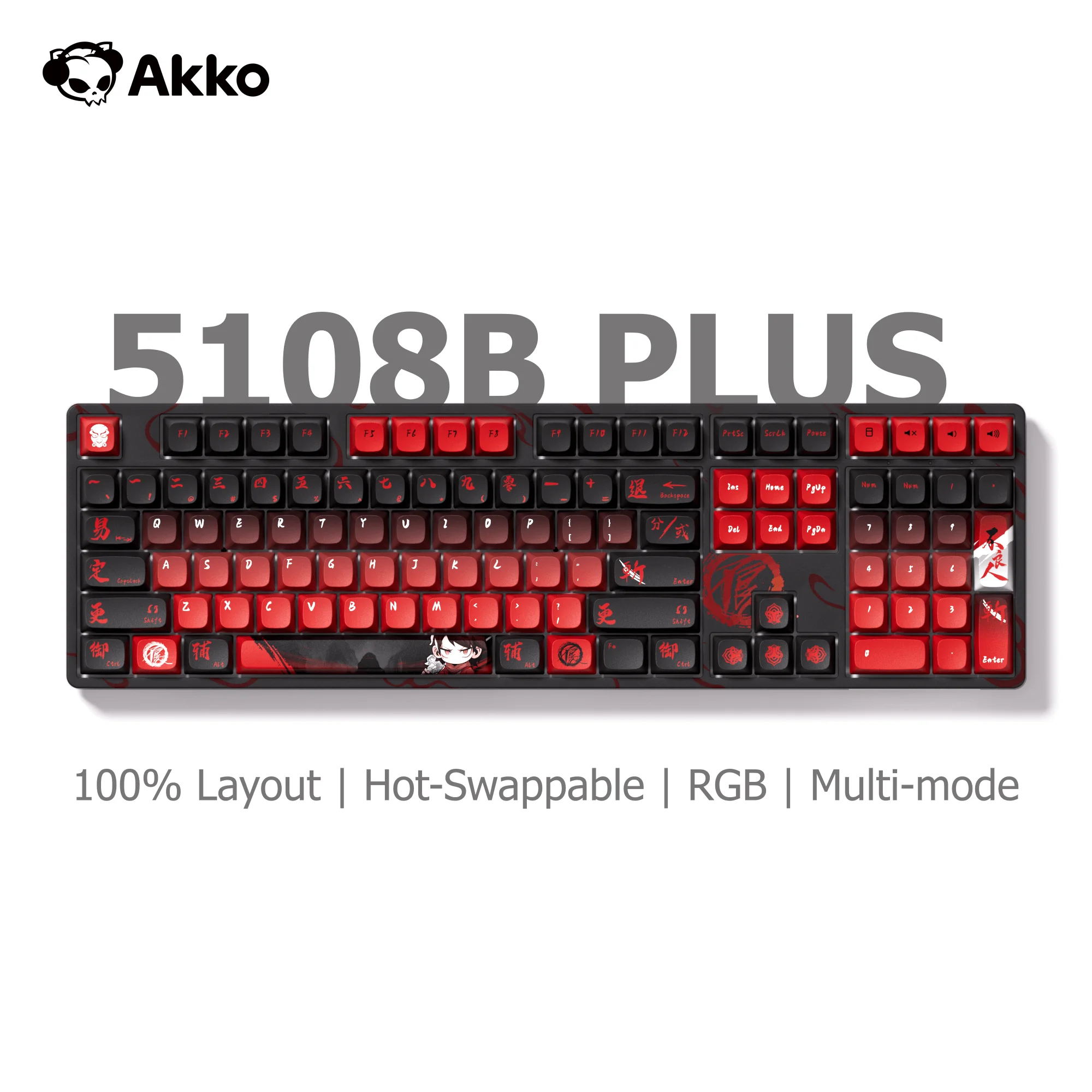 Akko 5108B Plus Mechanical Keyboard Hot Swap RGB ACA Profile PBT Keycap USB Type-C/2.4GHz/Bluetooth 5.0 Wireless Gaming Keyboard
Akko 5108B Plus Mechanical Keyboard Hot Swap RGB ACA Profile PBT Keycap USB Type-C/2.4GHz/Bluetooth 5.0 Wireless Gaming Keyboard