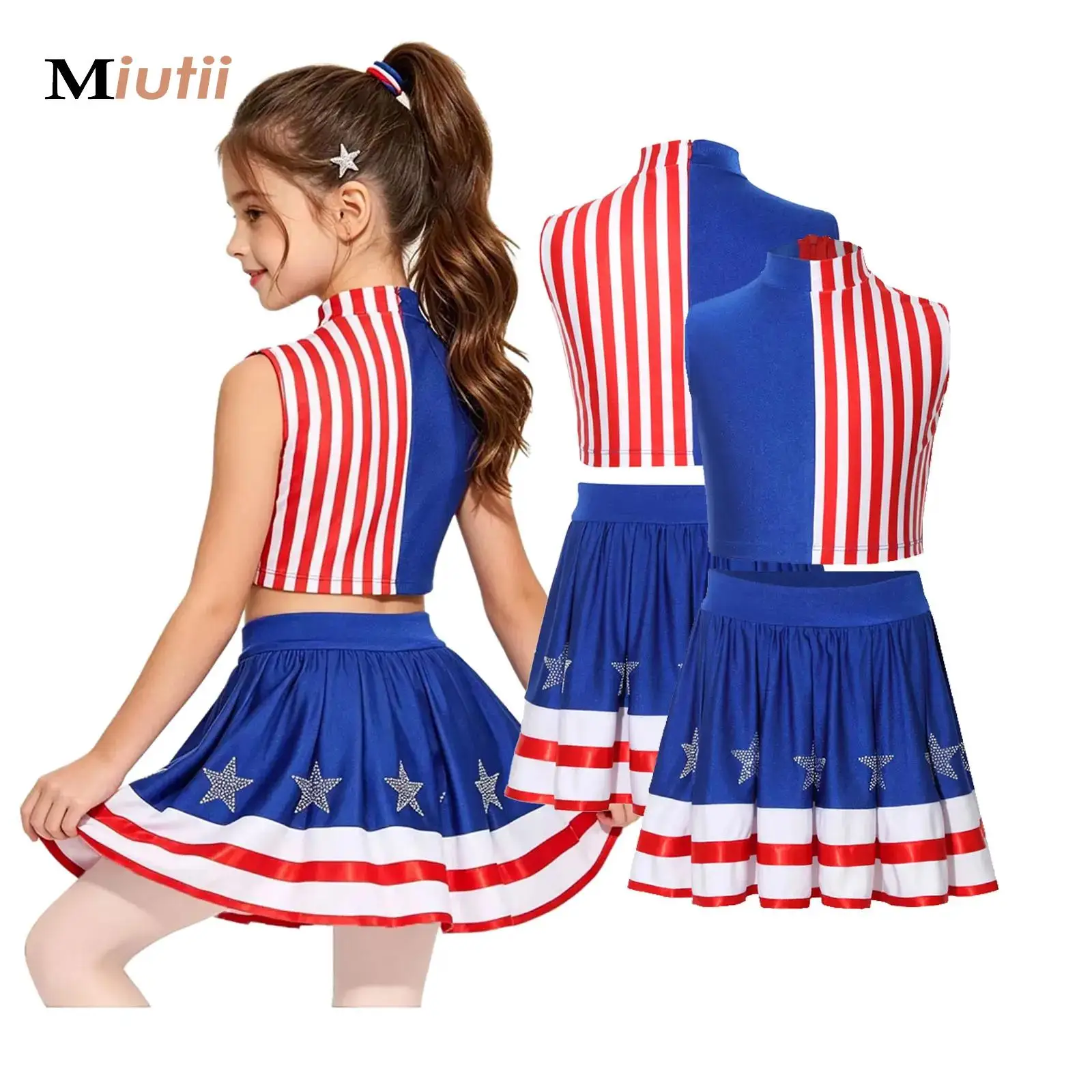 Kids Girls Rhinestone Stars Figure Skating Outfits Ballet Dance Sets Gymnastics Costume for Modern Latin Jazz Dance Performance
Kids Girls Rhinestone Stars Figure Skating Outfits Ballet Dance Sets Gymnastics Costume for Modern Latin Jazz Dance Performance