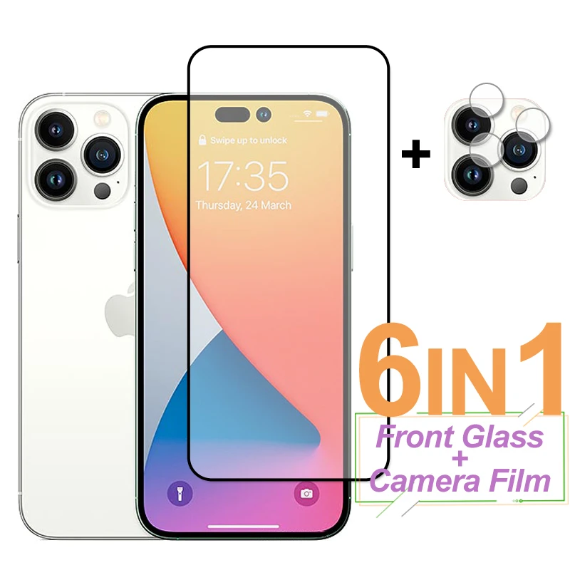 For iPhone 15 Pro Max Glass Screen Protector Full Cover Tempered Glass Phone Camera Lens Film For iPhone 15 Pro Max 14 Plus 13
For iPhone 15 Pro Max Glass Screen Protector Full Cover Tempered Glass Phone Camera Lens Film For iPhone 15 Pro Max 14 Plus 13