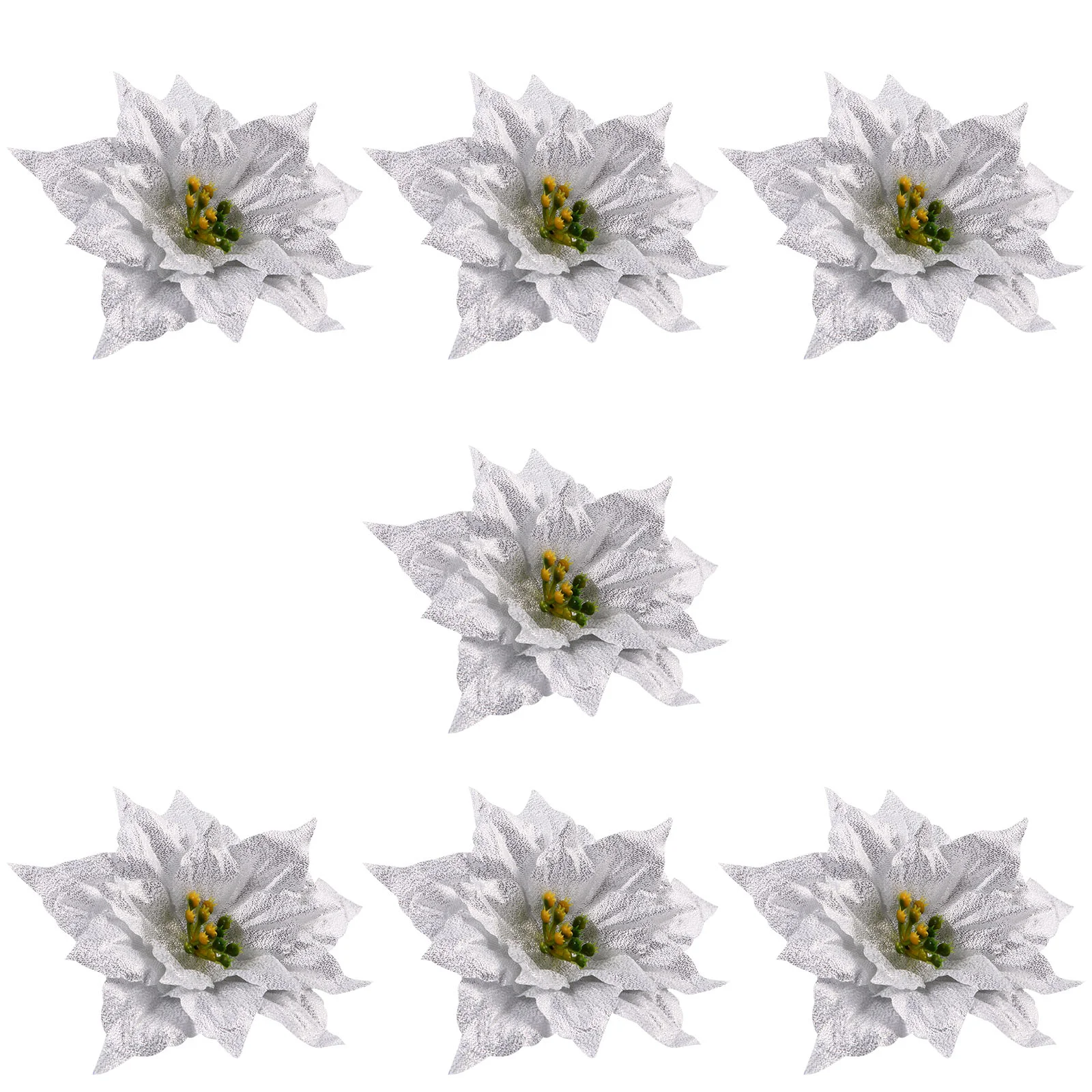 7 Pcs Artificial Flowers Christmas Decor Crafts PE Accessories Decorative Silver Glitter Adornment
7 Pcs Artificial Flowers Christmas Decor Crafts PE Accessories Decorative Silver Glitter Adornment
