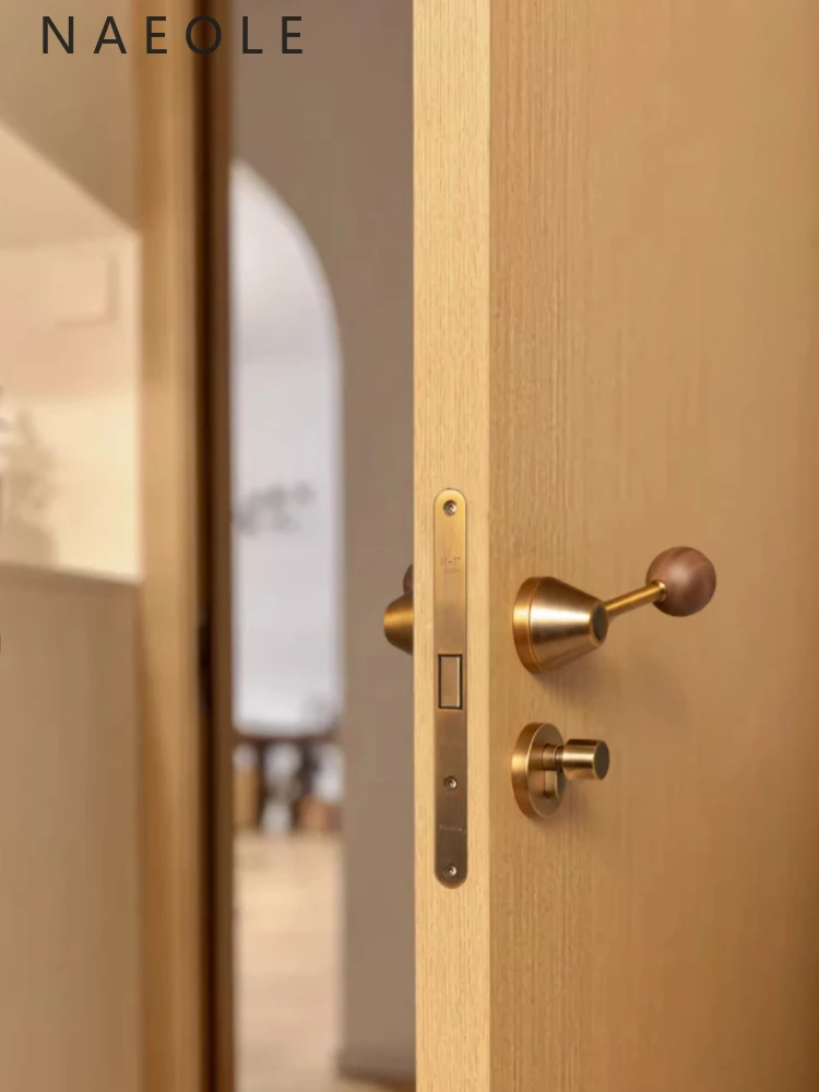 Universal Black Walnut Indoor Door Handle Lock with Magnetic Latch, Quiet Room Split Door Knob for Bedroom and Bathroom Home Use
Universal Black Walnut Indoor Door Handle Lock with Magnetic Latch, Quiet Room Split Door Knob for Bedroom and Bathroom Home Use