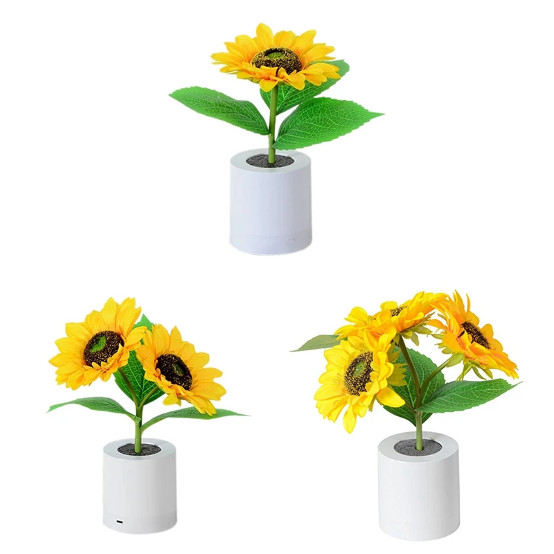 B Rechargeable Sunflower LED Simulation Night Light Desk Lamp Simulation Flowers Decorative Atmosphere Lamp
B Rechargeable Sunflower LED Simulation Night Light Desk Lamp Simulation Flowers Decorative Atmosphere Lamp