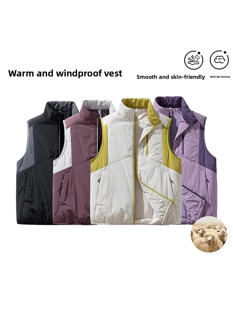 Мужской шерстяной жилет с наполнителем, серия Mountain, высококачественный, с контрастными вставками, воротник-стойка, осенне-зимний, модный жакет
Мужской шерстяной жилет с наполнителем, серия Mountain, высококачественный, с контрастными вставками, воротник-стойка, осенне-зимний, модный жакет