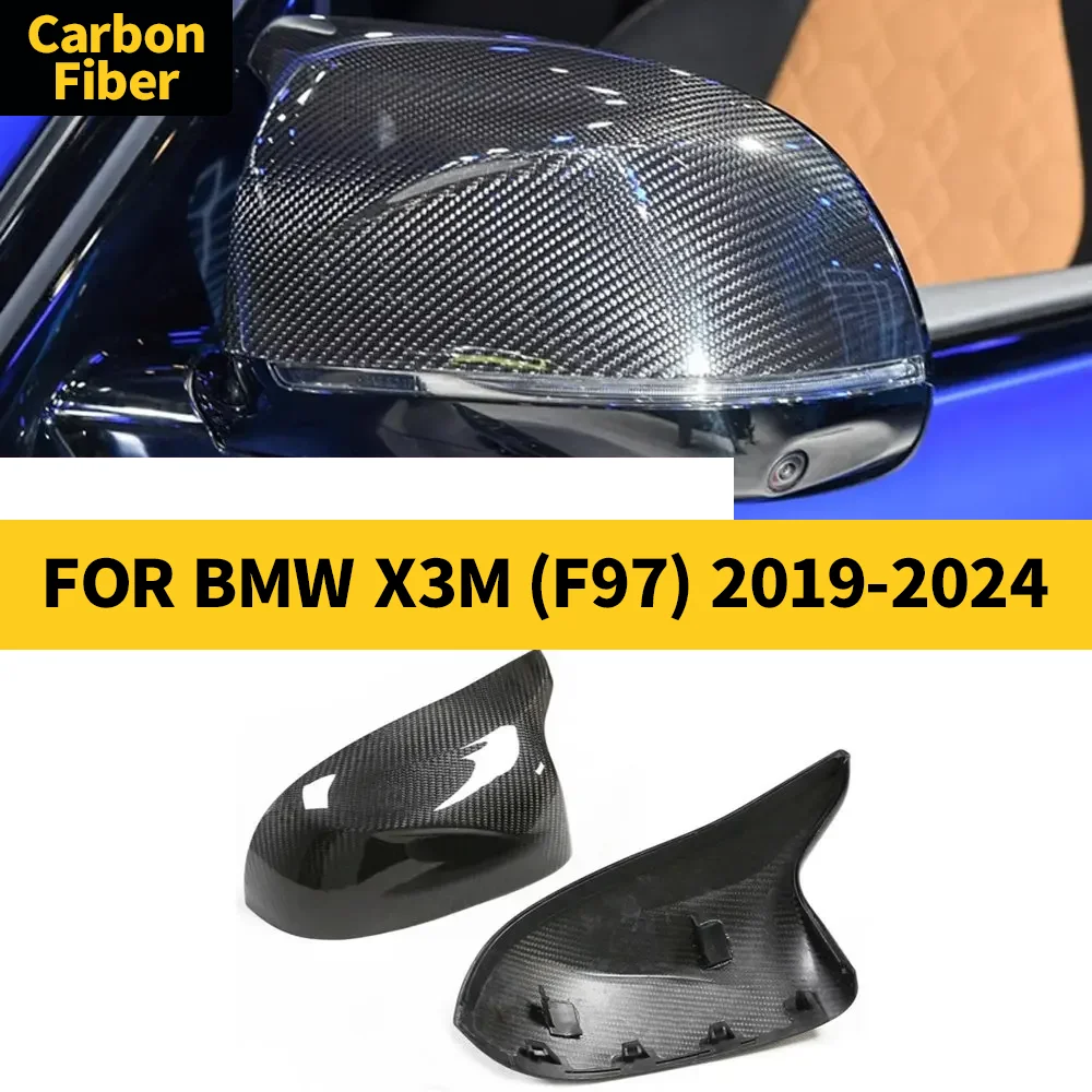 Накладка на зеркало заднего вида из настоящего углеродного волокна для BMW X3M (F97) 2019-2024, корпус зеркала заднего вида, сменная рамка, защитный чехол 
Накладка на зеркало заднего вида из настоящего углеродного волокна для BMW X3M (F97) 2019-2024, корпус зеркала заднего вида, сменная рамка, защитный чехол