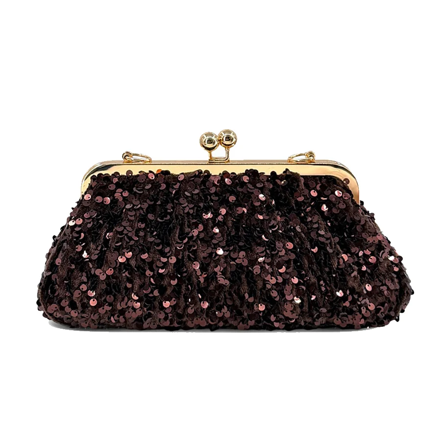 Women's Sequined Clutch Bag Versatile Beaded Chain Shoulder Bag Fashion High-end Bridal Party Bag Trendy Clip Bag Evening Bag
Women's Sequined Clutch Bag Versatile Beaded Chain Shoulder Bag Fashion High-end Bridal Party Bag Trendy Clip Bag Evening Bag