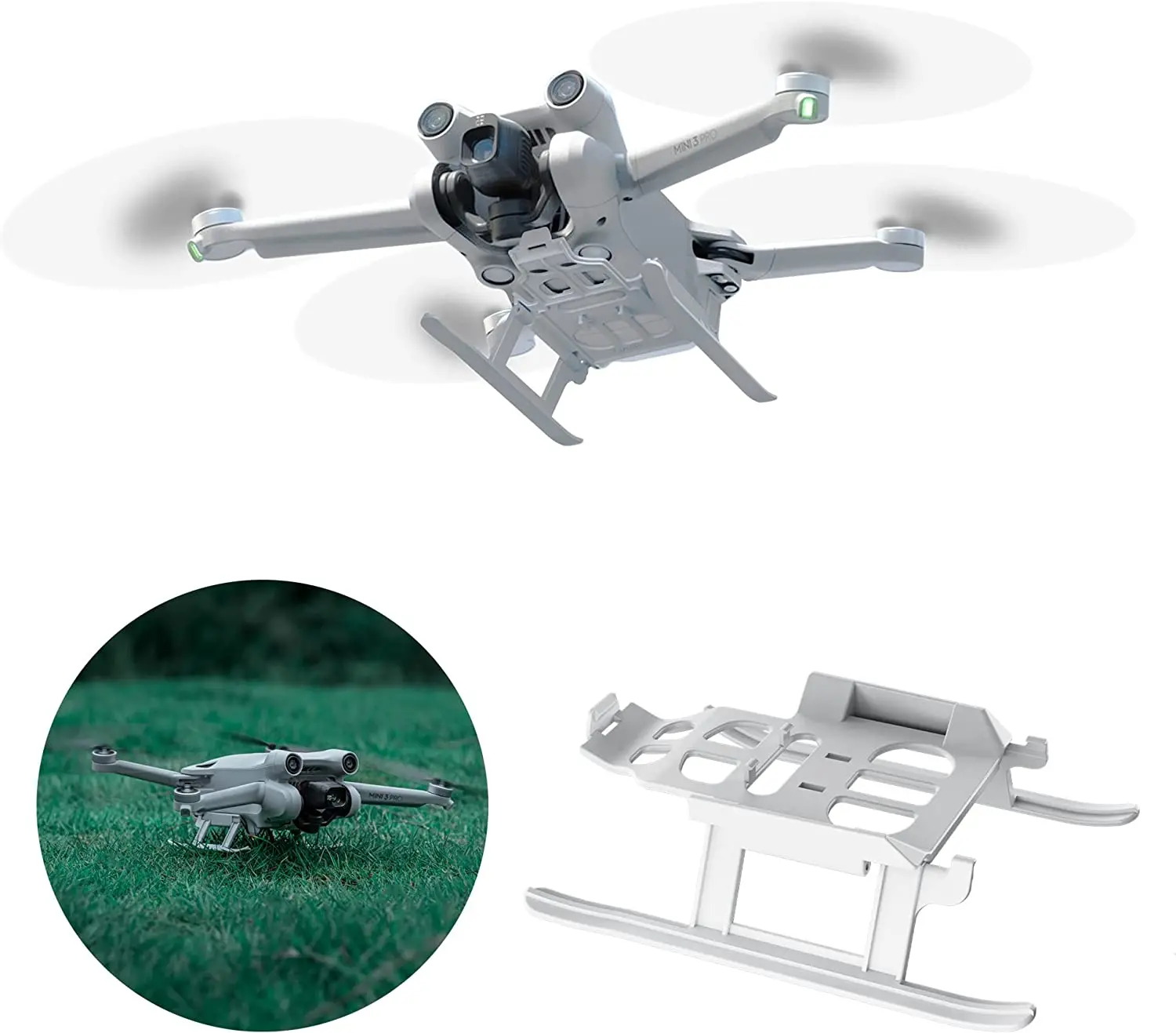 Landing Gear for DJI Mini 3 Pro Foldable Extended Leg Protector Feet Gear Quick Release Landing Skid Drone Accessories
Landing Gear for DJI Mini 3 Pro Foldable Extended Leg Protector Feet Gear Quick Release Landing Skid Drone Accessories