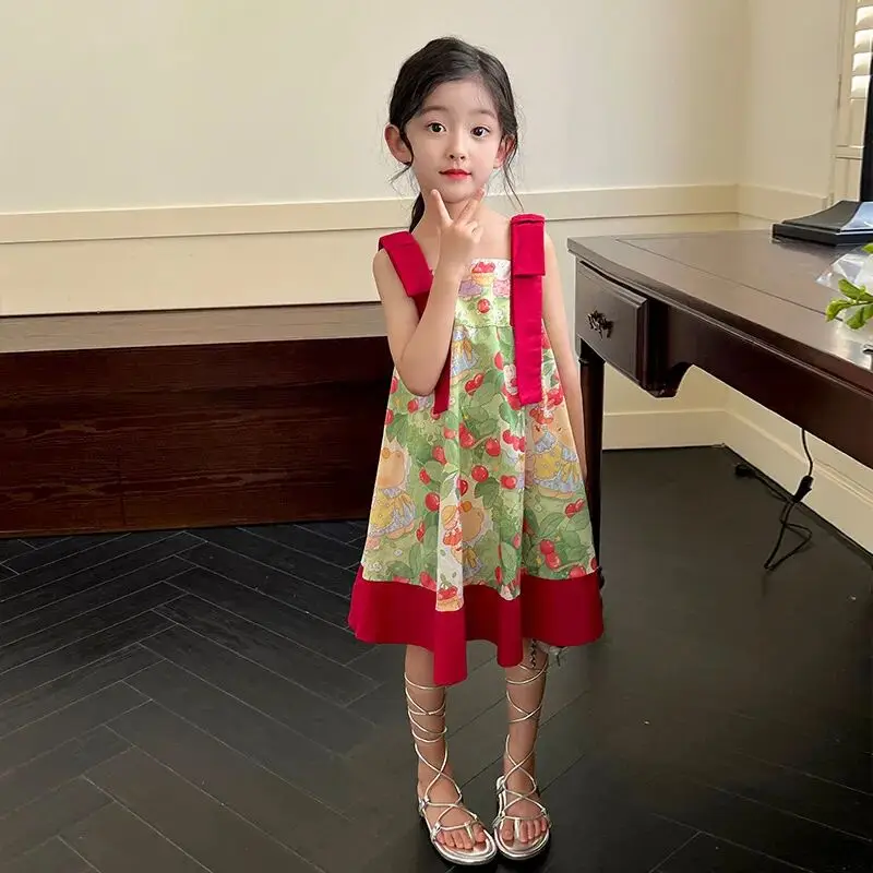 Kids Girls' Dress Summer Strap Tank Top Dress New Children's Baby Knee Over Summer Dress
Kids Girls' Dress Summer Strap Tank Top Dress New Children's Baby Knee Over Summer Dress