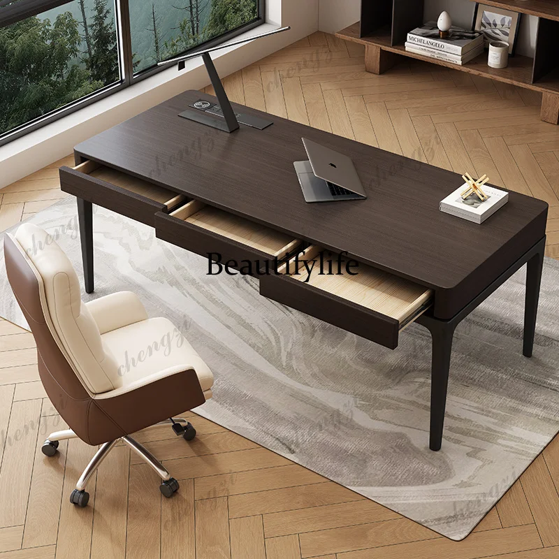 TTT Italy Minimalist Luxury Office Desk Vintage Wooden Modern Design Office Desk Work Count Home Furniture Bureau
TTT Italy Minimalist Luxury Office Desk Vintage Wooden Modern Design Office Desk Work Count Home Furniture Bureau