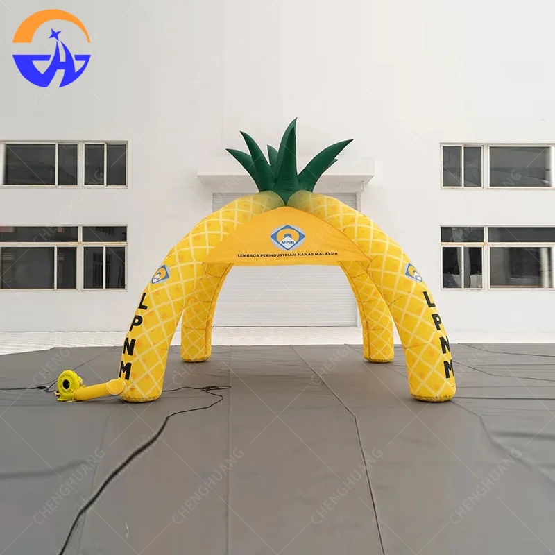 Customized inflatable pineapple tent arch model with blower, outdoor advertising promotion activity decoration props
Customized inflatable pineapple tent arch model with blower, outdoor advertising promotion activity decoration props