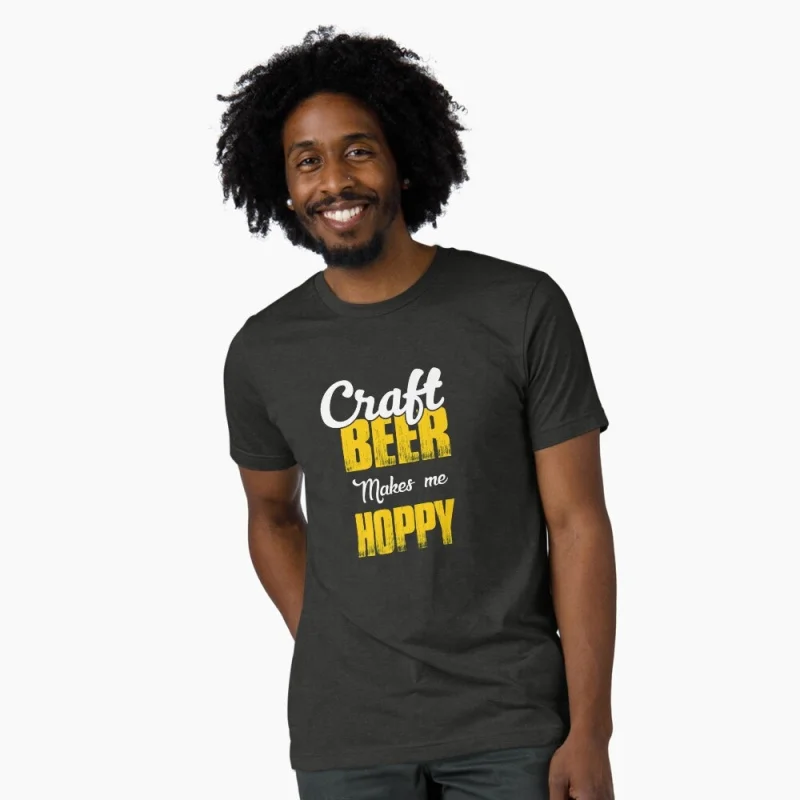 Craft Beer Makes Me Hoppy Funny Gift T shirt for beer lover 100% cotton O-Neck Short Sleeve Graphic clothes All size tee S-6XL
Craft Beer Makes Me Hoppy Funny Gift T shirt for beer lover 100% cotton O-Neck Short Sleeve Graphic clothes All size tee S-6XL
