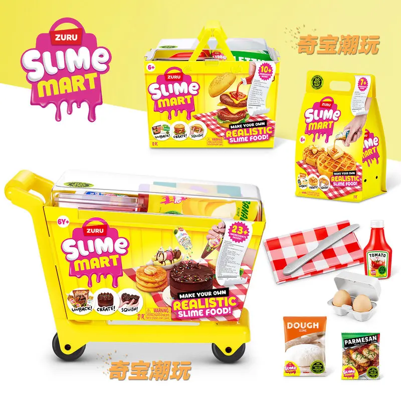 Zuru Slime Mart Handmade Shopping Cart Blind Box Making Slime Diy Food Pizza Burger Bake A Cake Children Play Toy Birthday Gifts
Zuru Slime Mart Handmade Shopping Cart Blind Box Making Slime Diy Food Pizza Burger Bake A Cake Children Play Toy Birthday Gifts