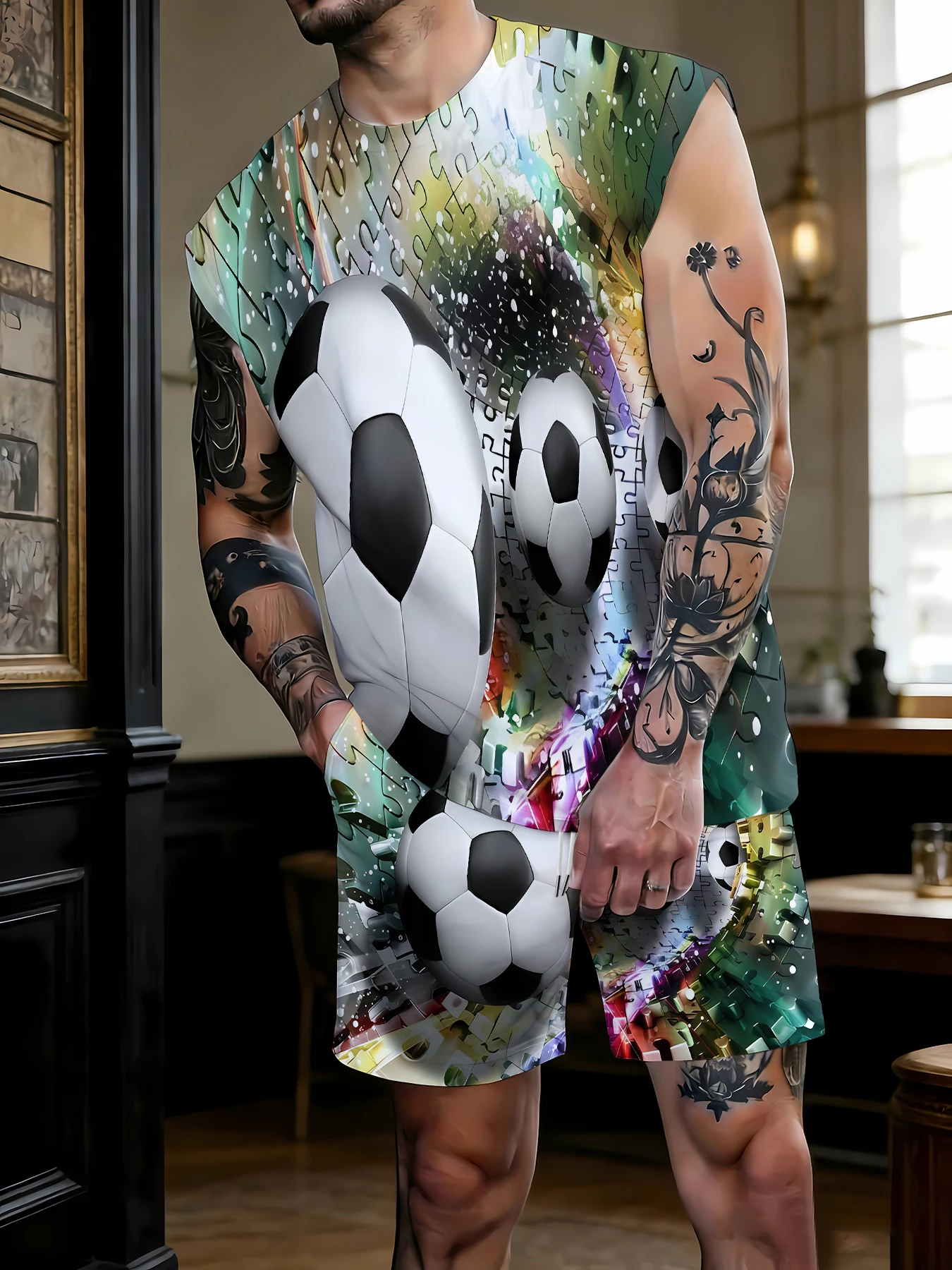 Men's Tropical Floral Print Tank Top and Shorts Set Polyester Beachwear Quick Dry Vacation Outfit
Men's Tropical Floral Print Tank Top and Shorts Set Polyester Beachwear Quick Dry Vacation Outfit