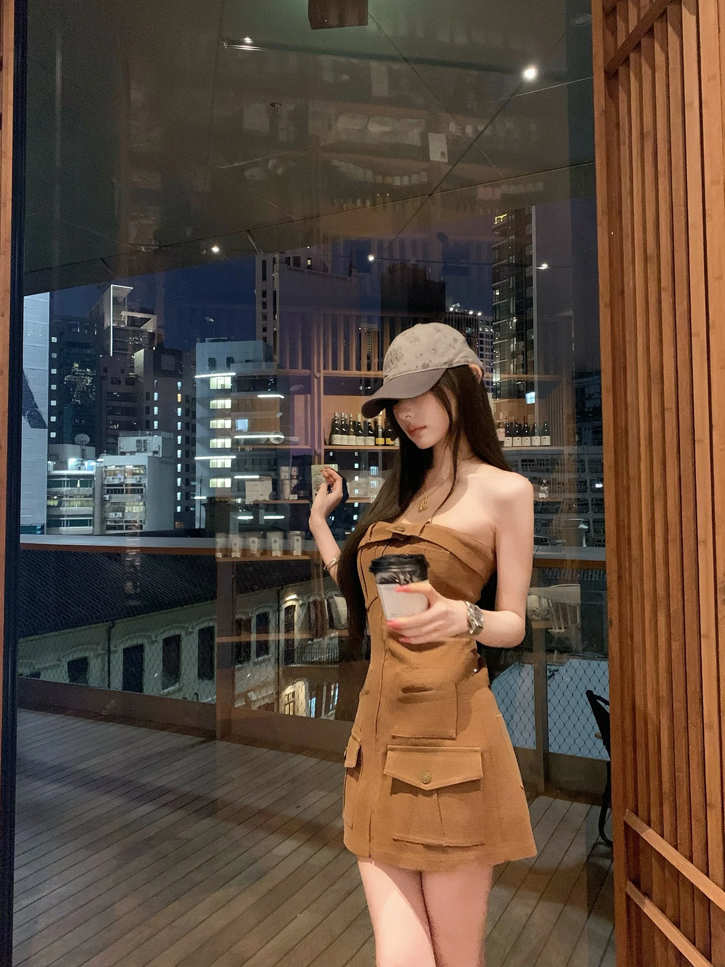 F Project Macau Edition Denim Tube Dress Slim Fit A-Line Skirt Casual Style No-Sleeve Zipper Closure Business Casual Wear
F Project Macau Edition Denim Tube Dress Slim Fit A-Line Skirt Casual Style No-Sleeve Zipper Closure Business Casual Wear