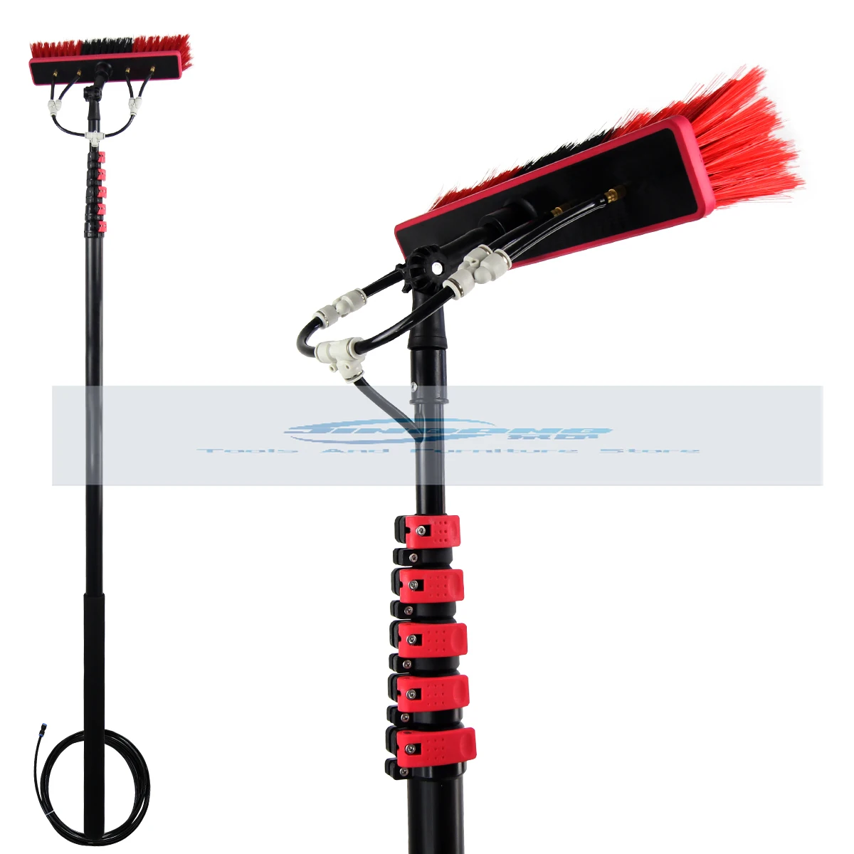 Window cleaning brush Telescopic rod type photovoltaic panel cleaning brush Water spray brush 3.6~ 6 meters
Window cleaning brush Telescopic rod type photovoltaic panel cleaning brush Water spray brush 3.6~ 6 meters