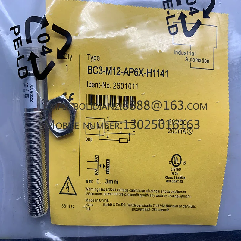 The brand-new original sensor BC3-M12-AP6X-H1141/AN6X warranty for one year in stock
The brand-new original sensor BC3-M12-AP6X-H1141/AN6X warranty for one year in stock