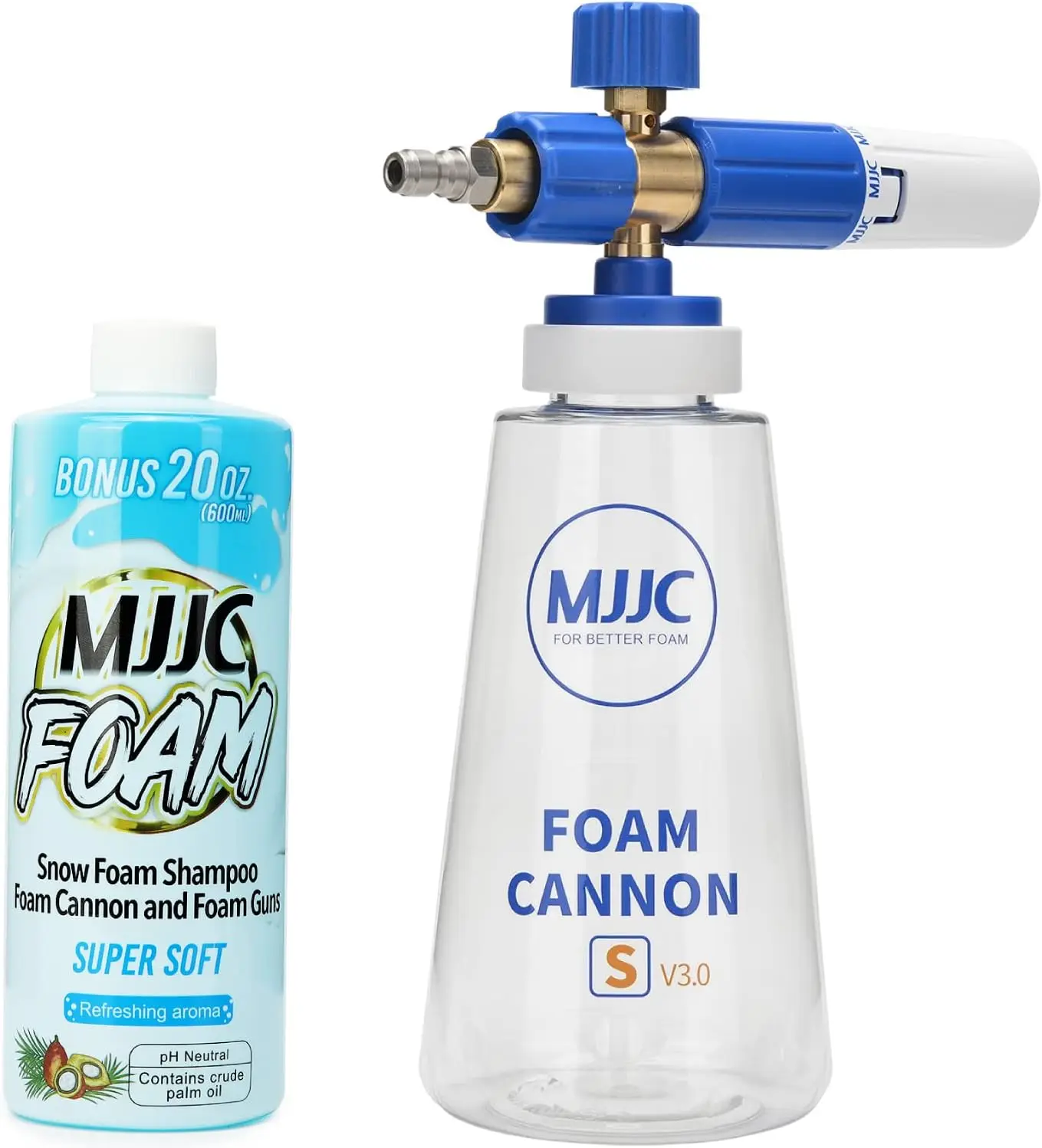 Thicker Snow Foam Cannon V3.0 with 1/4" Quick Connector & 20 oz Foam Soap Kit
Thicker Snow Foam Cannon V3.0 with 1/4" Quick Connector & 20 oz Foam Soap Kit