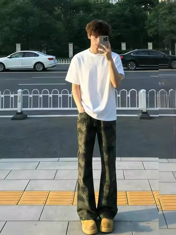 American Sle Vintage Camouflage Flared Jeans Men's Spring Leg Lengthening CleanFit Knife Straight Leg Casual Loose Fit
American Sle Vintage Camouflage Flared Jeans Men's Spring Leg Lengthening CleanFit Knife Straight Leg Casual Loose Fit