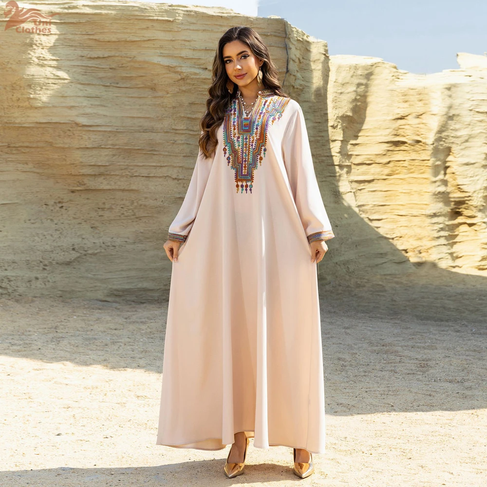 Elegant Eid Muslim Dress for Women Embroidery Ramadan Jalabiya Party Abaya Long Robe Morocco Dubai Kaftan Islam Vestidos Caftan
Elegant Eid Muslim Dress for Women Embroidery Ramadan Jalabiya Party Abaya Long Robe Morocco Dubai Kaftan Islam Vestidos Caftan