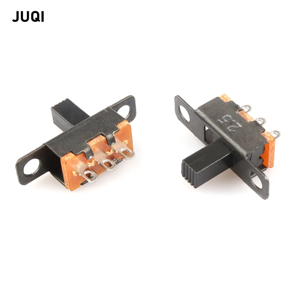 10pcs / 50pcs 3 Pin 2 Position Black Mini Size SPDT Slide Switches On-Off PCB DIY Material Electrical Tools Solder Lug SS12F15G
10pcs / 50pcs 3 Pin 2 Position Black Mini Size SPDT Slide Switches On-Off PCB DIY Material Electrical Tools Solder Lug SS12F15G