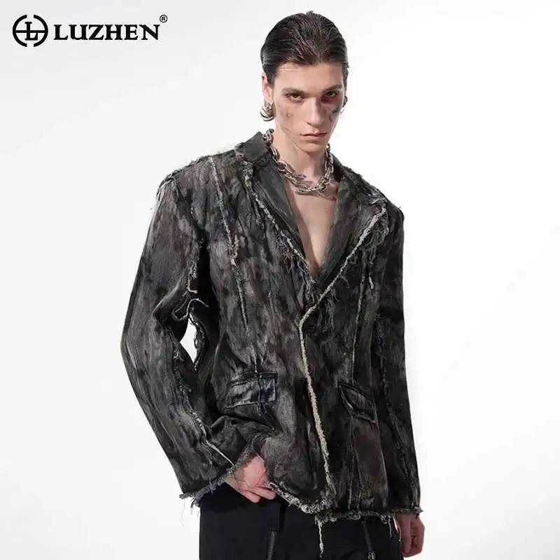 LUZHEN 2025 новый персонализированный винтажный дизайн с заусенцами и подплечниками, пиджак, пальто, мужская стильная уличная куртка с завязками JY1119
LUZHEN 2025 новый персонализированный винтажный дизайн с заусенцами и подплечниками, пиджак, пальто, мужская стильная уличная куртка с завязками JY1119