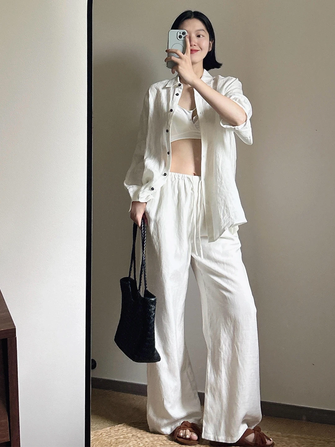 Casual Cotton Linen Shirt Loose Women's Summer Loose Feel Slimming Long Pants Two-Piece Set Comfortable Breathable Fashionable
Casual Cotton Linen Shirt Loose Women's Summer Loose Feel Slimming Long Pants Two-Piece Set Comfortable Breathable Fashionable