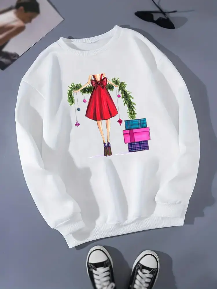 Fashion Christmas Clothing O-neck Fashion Casual Gift Style Trend Cute Sweet Graphic Sweatshirts Women New Year Print Pullovers
Fashion Christmas Clothing O-neck Fashion Casual Gift Style Trend Cute Sweet Graphic Sweatshirts Women New Year Print Pullovers