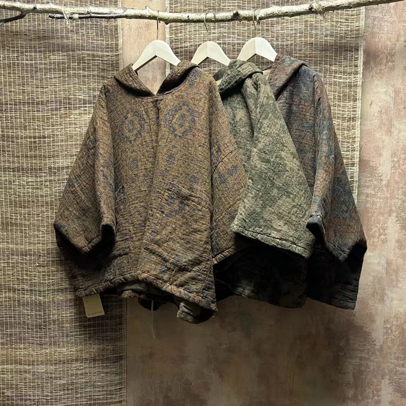 Осень-зима, женские толстовки с рукавами «летучая мышь», винтажные толстовки с принтом, высокое качество, толстые хлопковые льняные свободные пуловеры с капюшоном
Осень-зима, женские толстовки с рукавами «летучая мышь», винтажные толстовки с принтом, высокое качество, толстые хлопковые льняные свободные пуловеры с капюшоном