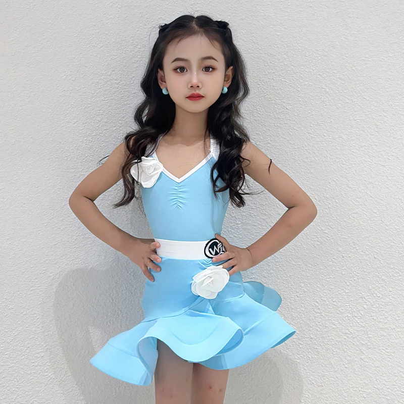 Children Latin Dance Performance Costume Kids Girls Professional Fold Halter Backless Bodysuit and Skirt Competition Dancewear
Children Latin Dance Performance Costume Kids Girls Professional Fold Halter Backless Bodysuit and Skirt Competition Dancewear
