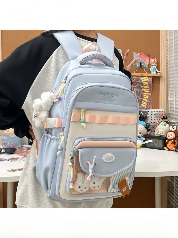 Korean Sle Large Capaci Bapa for Girls School Bag Cute Dual oulder Bag Fre Campus Sle Nylon Material Zipper Clo...
Korean Sle Large Capaci Bapa for Girls School Bag Cute Dual oulder Bag Fre Campus Sle Nylon Material Zipper Clo...