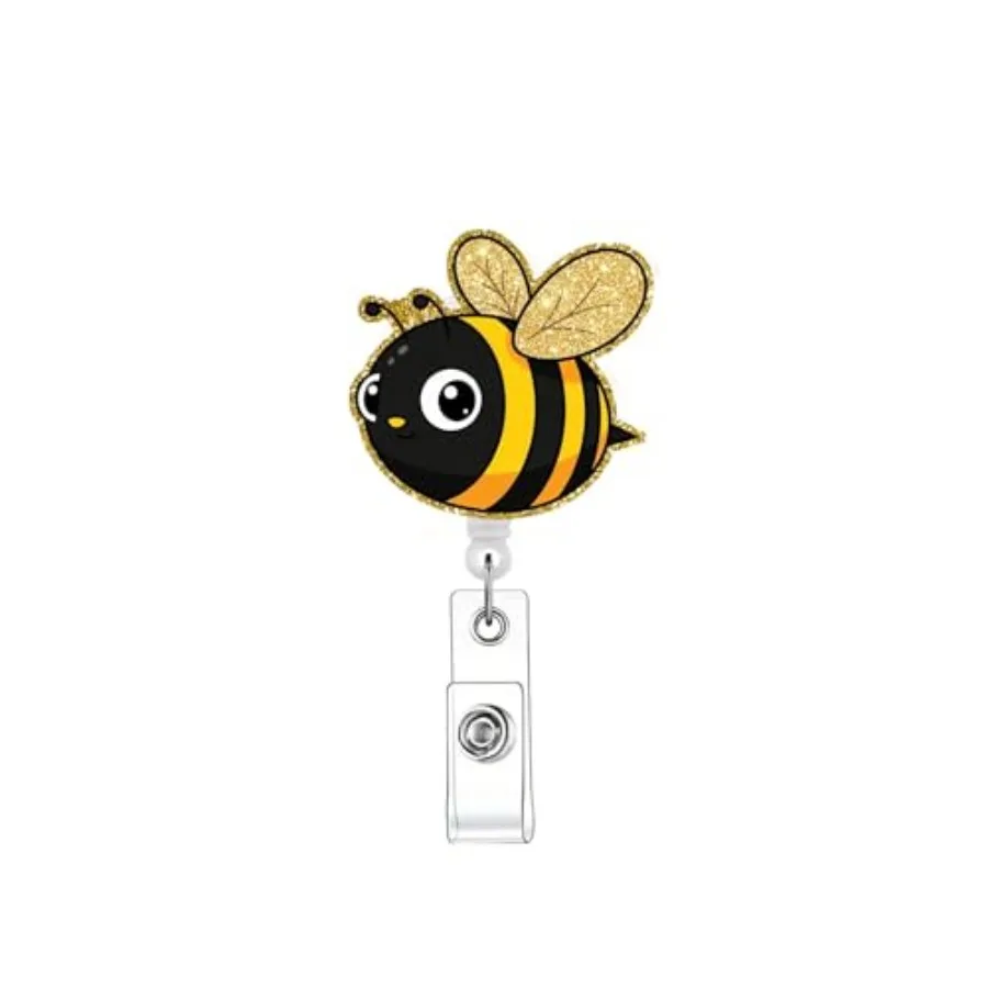 Funny Bee Retractable Badge Reel Holder Cute Cow Print ID Badge Clip with Alligator Clip for Nurses, Farmers and Summer Vibe
Funny Bee Retractable Badge Reel Holder Cute Cow Print ID Badge Clip with Alligator Clip for Nurses, Farmers and Summer Vibe