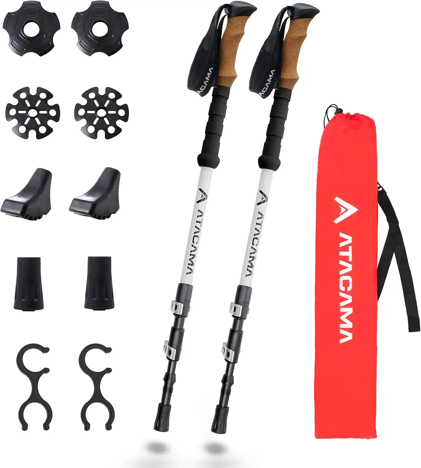 Lightweight Foldable Carbon & Aluminum 7075 Hiking Poles with Cork Handle - Telescopic Trekking Poles for Hiking, Nordic Walking
Lightweight Foldable Carbon & Aluminum 7075 Hiking Poles with Cork Handle - Telescopic Trekking Poles for Hiking, Nordic Walking